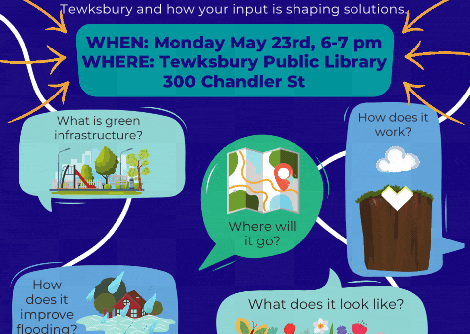 Flooding and Green Infrastructure in Tewksbury – Come learn with the experts!