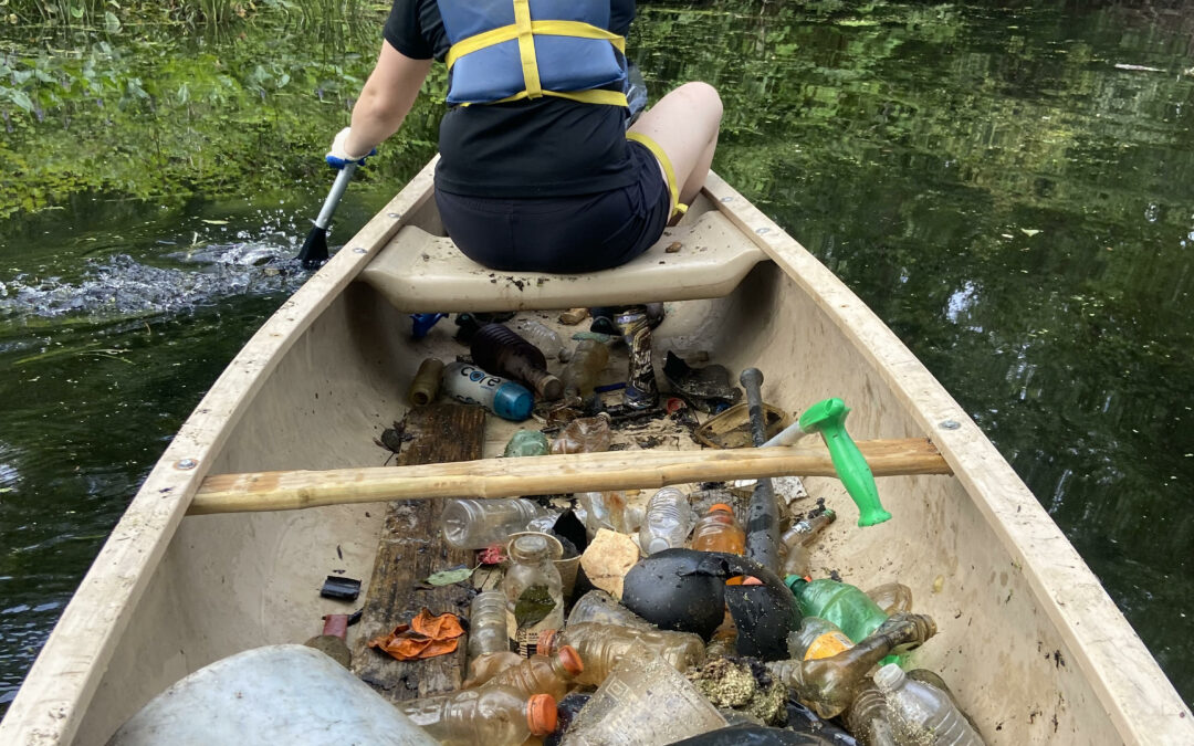 River Cleanup at UMass Lowell Boathouse