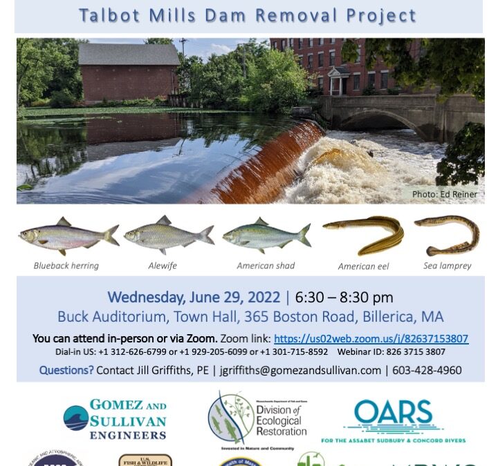 Talbot Mills Dam Removal Public Meeting